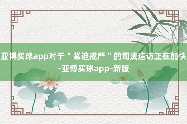 亚博买球app对于＂紧迫戒严＂的司法造访正在加快-亚博买球app-新版