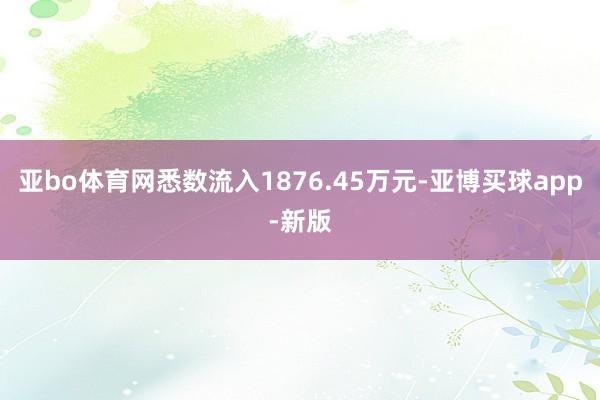 亚bo体育网悉数流入1876.45万元-亚博买球app-新版